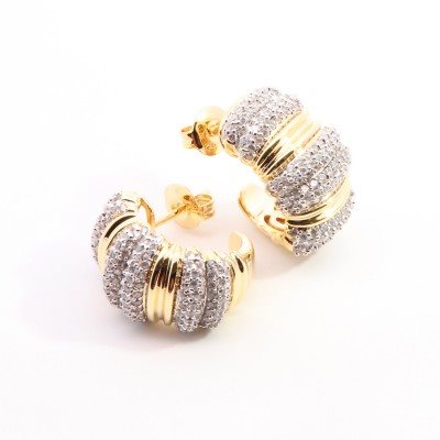 Orecchini Domar Gioielli Donna Dolù Bijoux orecchini in Ottone ipoallergenico Cubic Zirconia EZB124739 - EZB124739
